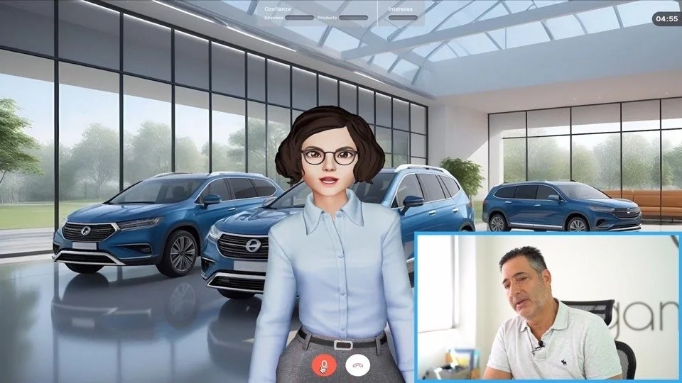 Insurance sales professional in a meeting with a customer